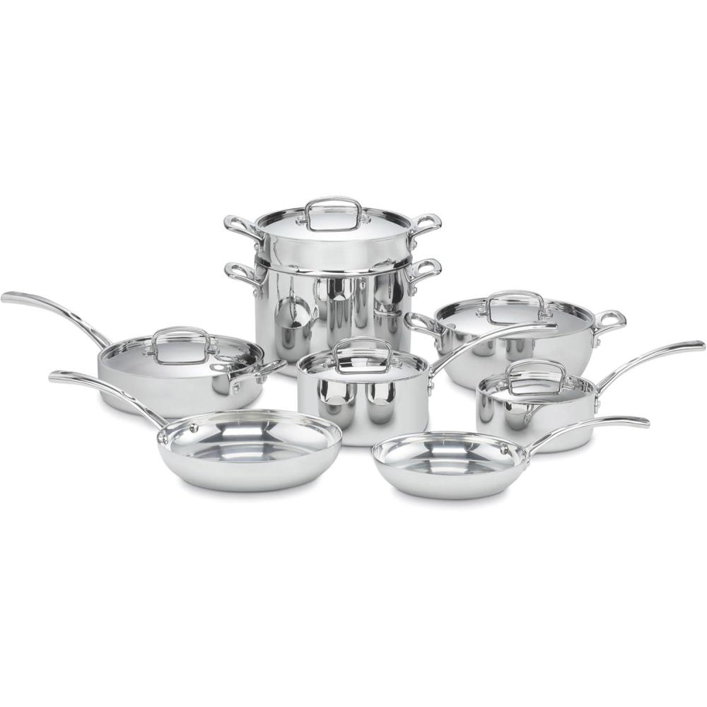 Cuisinart French Classic Tri-Ply Stainless 8-Inch Nonstick Skillet(13-Piece)
