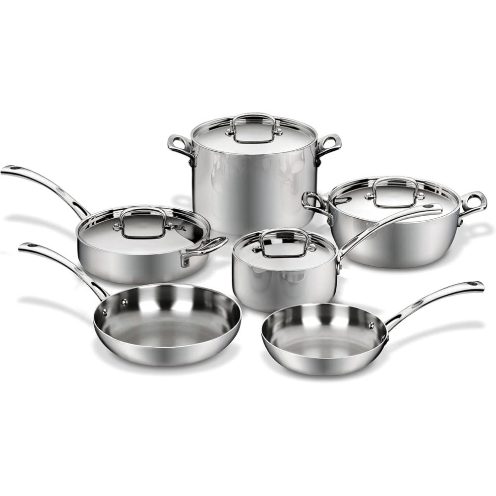 Cuisinart French Classic Tri-Ply Stainless 8-Inch Nonstick Skillet(10-Piece)