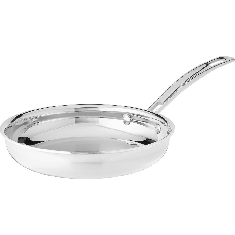 Cuisinart MultiClad Pro 8″ Open Skillet, 8-Inch, Stainless Steel