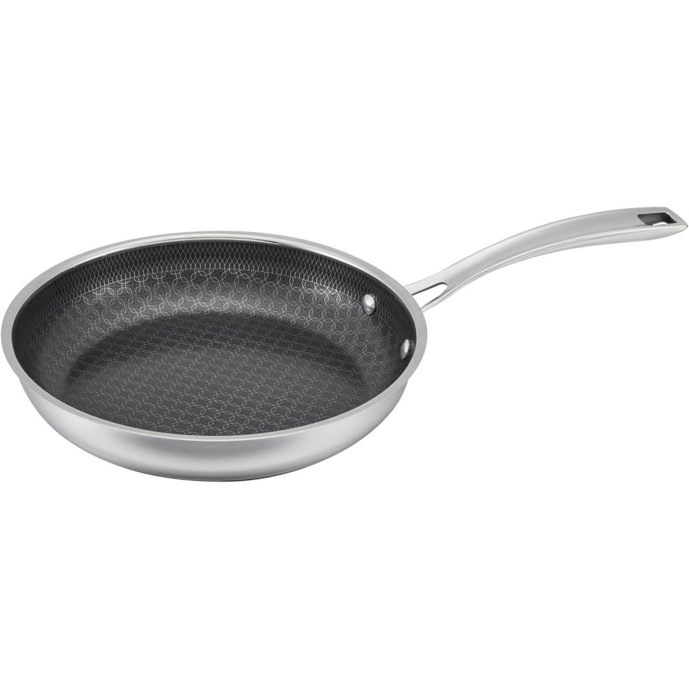 Cuisinart FusionPlus Nonstick Stainless Steel Cookware Set, 2-Piece Skillet Cooking Set with PFAS-Free PURELYSEAR Ceramic Non Stick Technology, Scratch Proof, Cool Grip Handles, Dishwasher Safe(8-inch Skillet)