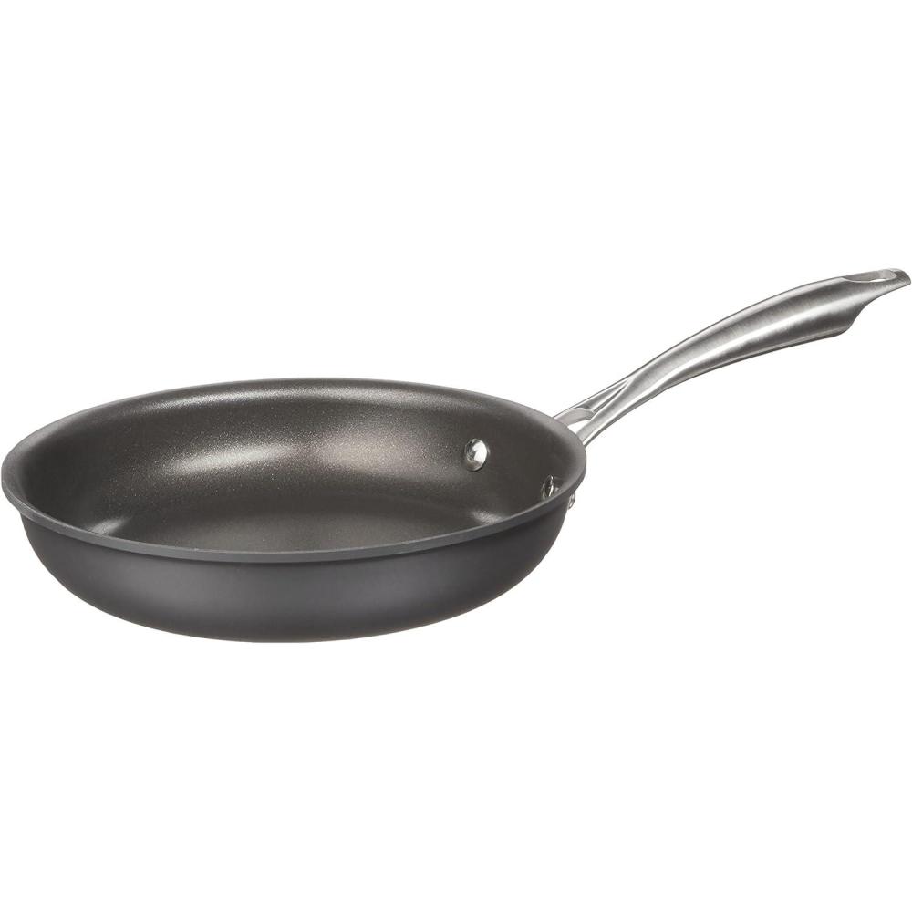 Cuisinart Dishwasher Safe Hard-Anodized 12-Inch Open Skillet with Helper Handle(Open Skillet)