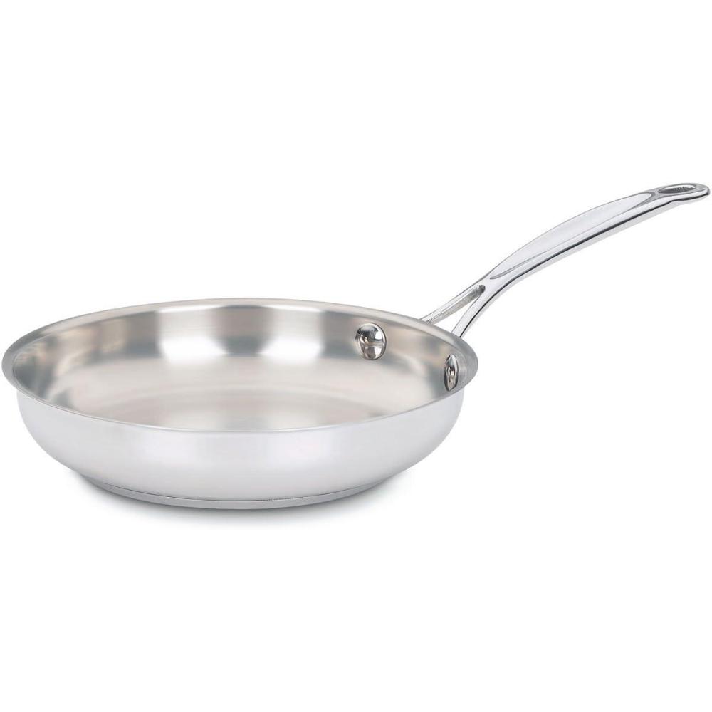 Cuisinart 722-20 8-Inch Chef’s-Classic-Stainless-Cookware-Collection, 8″, Open Skillet(Chef’s Classic Stainless Non-Stick)