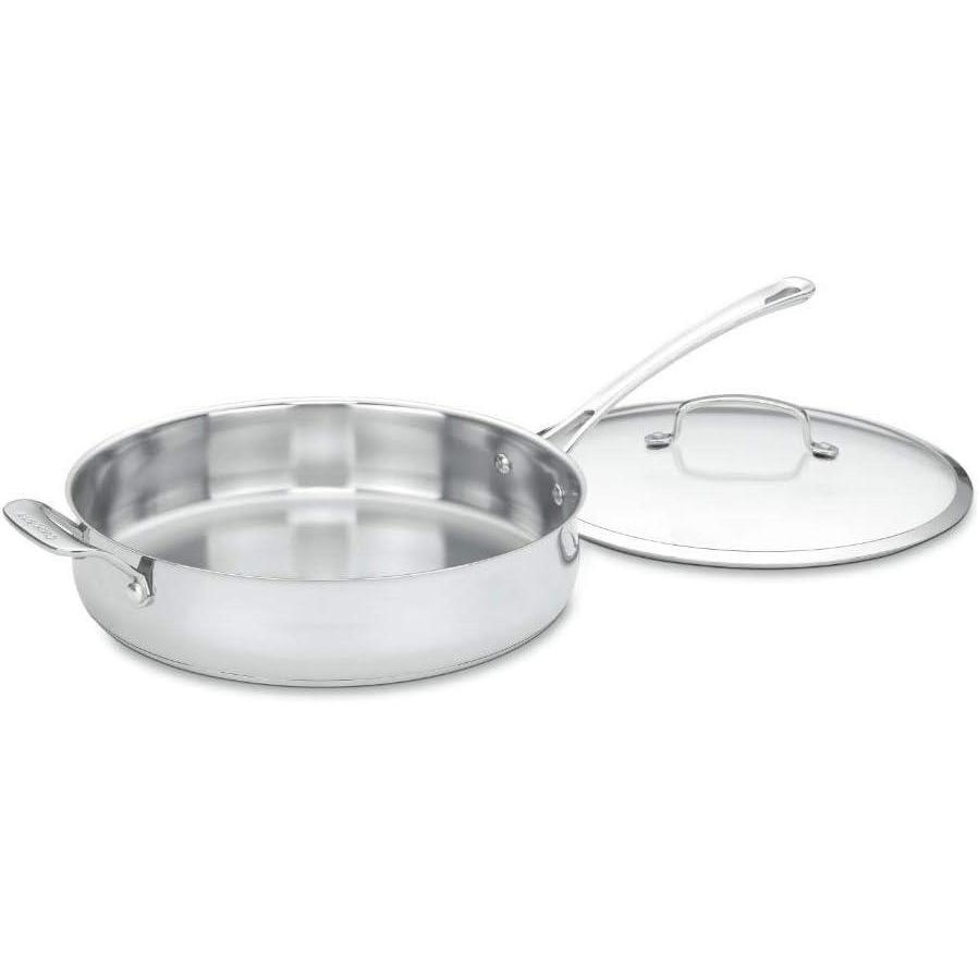 Cuisinart Contour Stainless 13-Piece Cookware Set,Silver(5 Quarts)