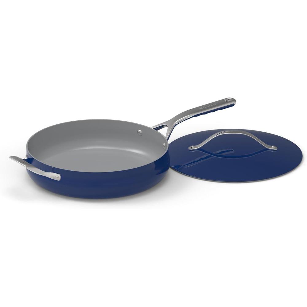 Cuisinart Culinary Collection Nonstick Cookware 4.5 Qt. Sauté Pan + Helper Handle + Cover, Sapphire(Sapphire)