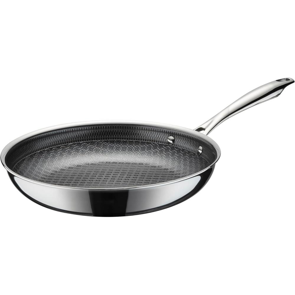 Cuisinart FusionElite+ Nonstick Tri-Ply Stainless Steel Skillet, 8″ Skillet Frying Pan with PURELYSEAR Ceramic Nonstick Technology, Scratch Proof, Cool Grip Handles, Dishwasher Safe(10-inch Skillet)