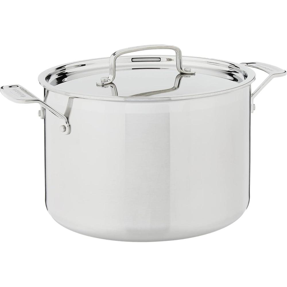 Cuisinart MCP66-24N MultiClad Pro Triple Ply 8-Quart Skillet, Stockpot w/Cover(8 Quarts)