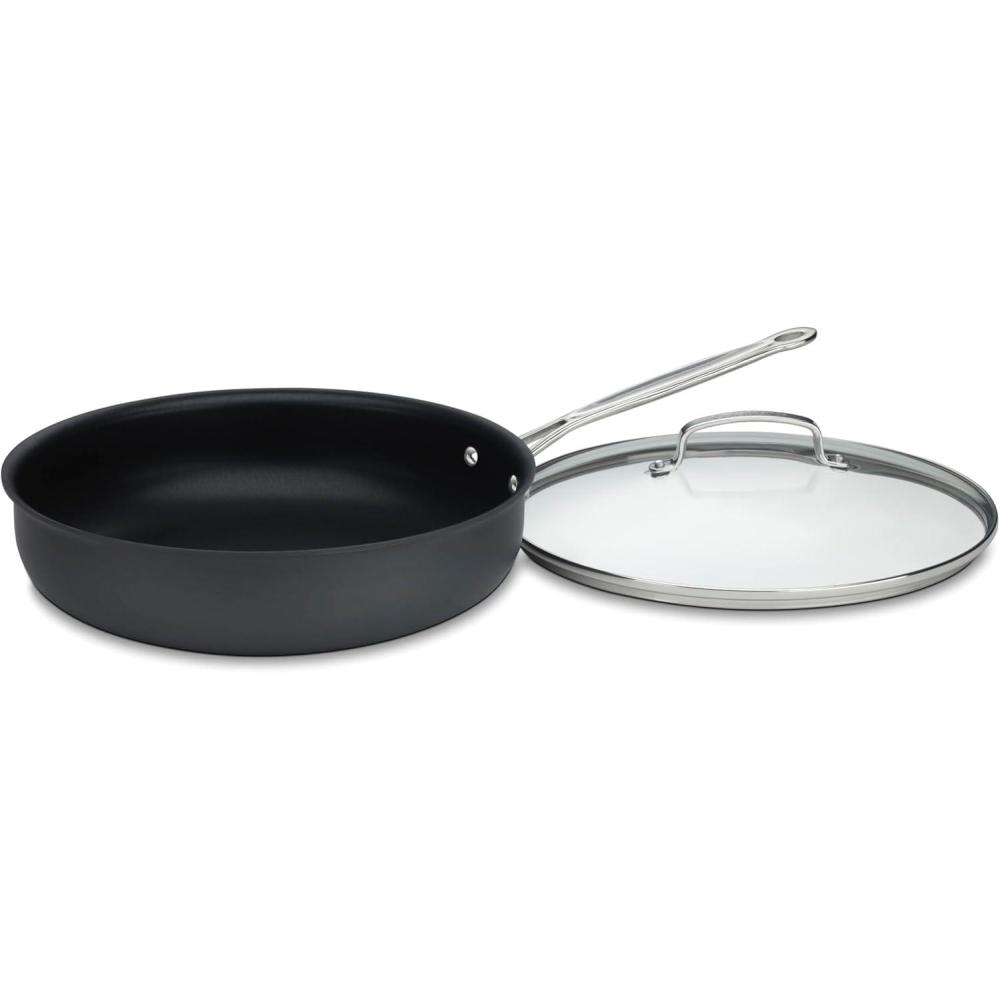 Cuisinart Chef’s Classic™ Nonstick Classic Hard Anodized 12″ Deep Fry Pan w/Cover