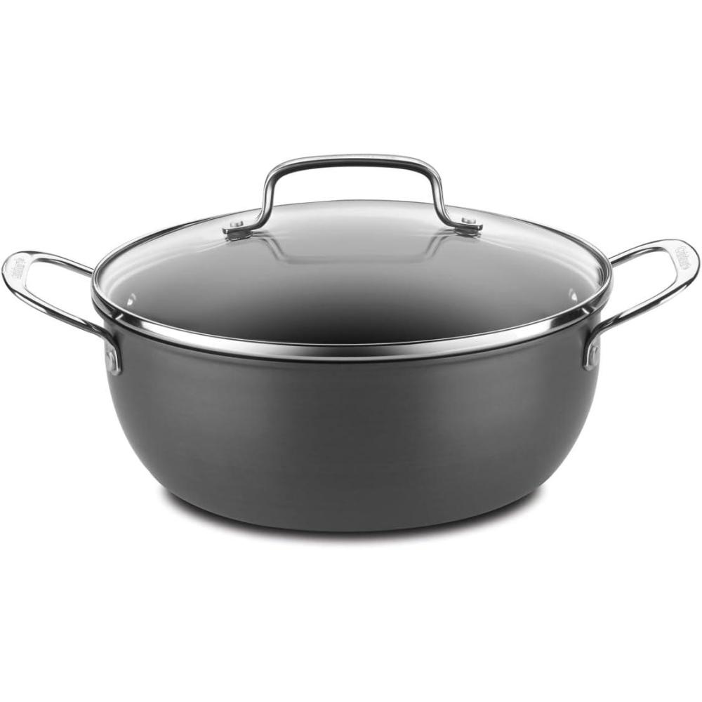 Cuisinart 650-26CP Chef’s Classic 5-Quart Chili Pot with Cover Nonstick-Hard-Anodized, Black