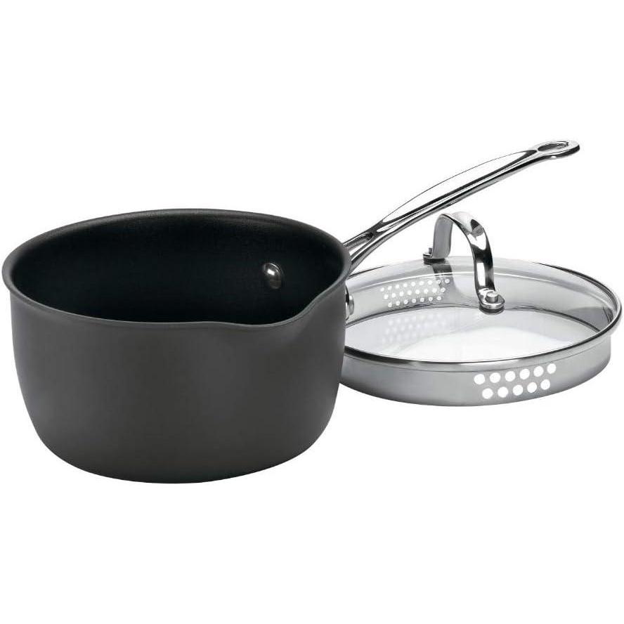 Cuisinart 6194-20 Chef’s Classic 4-Quart Nonstick-Hard-Anodized, Saucepan w/Cover(Cook and Pour Saucepan w/Cover)