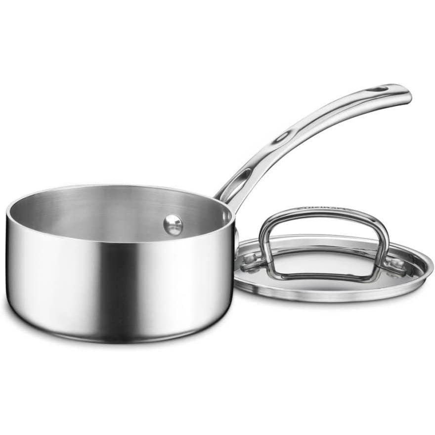 Cuisinart FCT193-18 French Classic Tri-Ply Stainless 3-Quart Saucepot with Cover(Saucepan w/Cover)