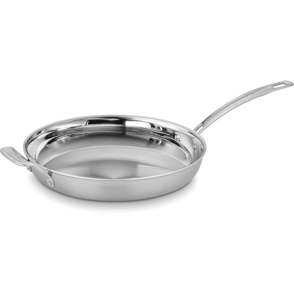 Cuisinart MCP22-24N MultiClad Pro Triple Ply 10-Inch, Open Skillet(12-Inch)