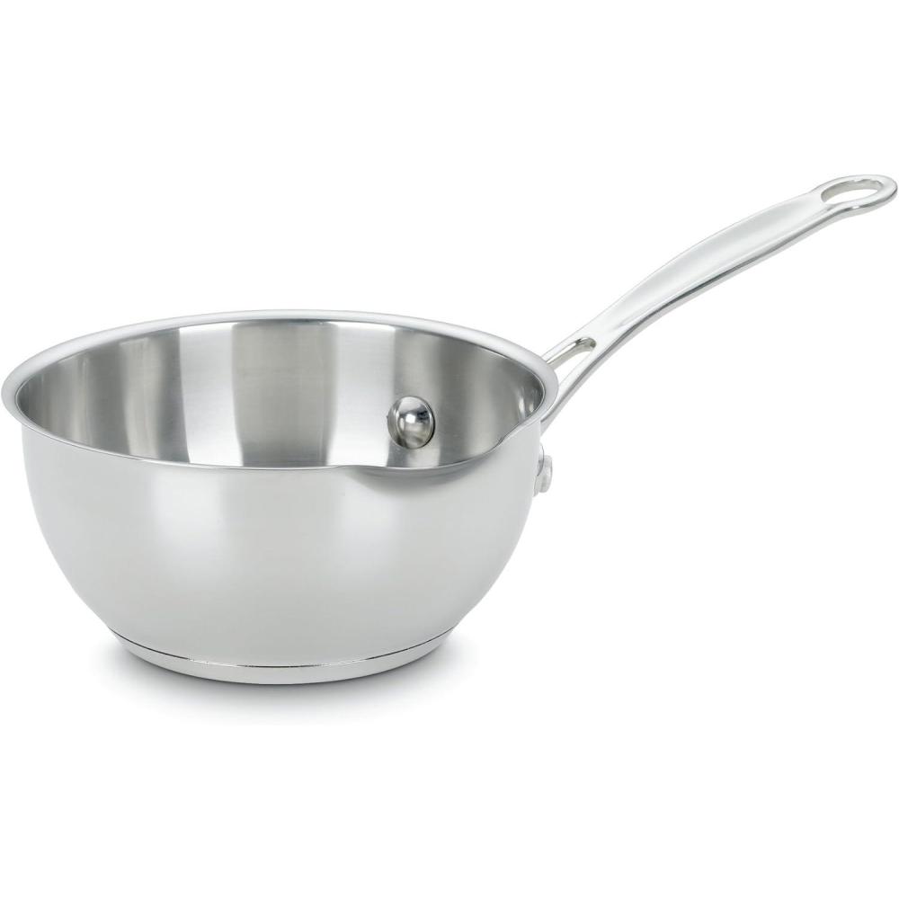 Cuisinart 735-16OP Chef’s Classic Stainless 1-Quart Pour Saucier,Silver(1 Quarts)