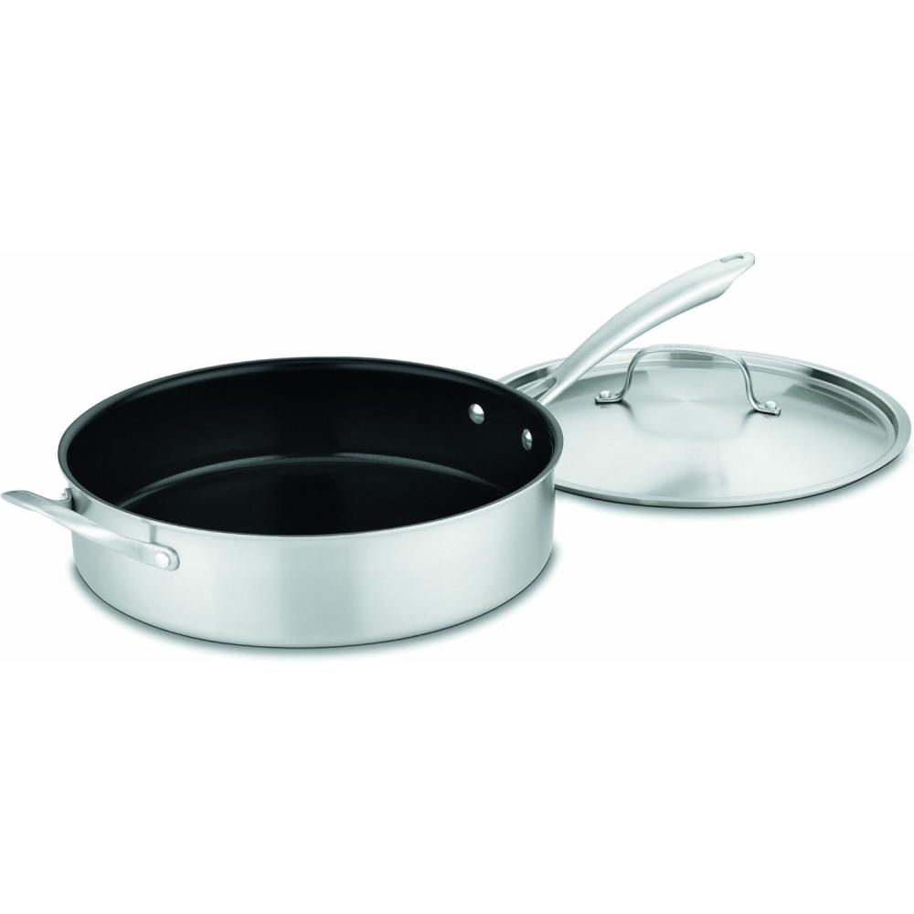 Cuisinart GreenGourmet Hard-Anodized Nonstick 8-Quart Stock Pot with Cover(Stainess Saute Pan)
