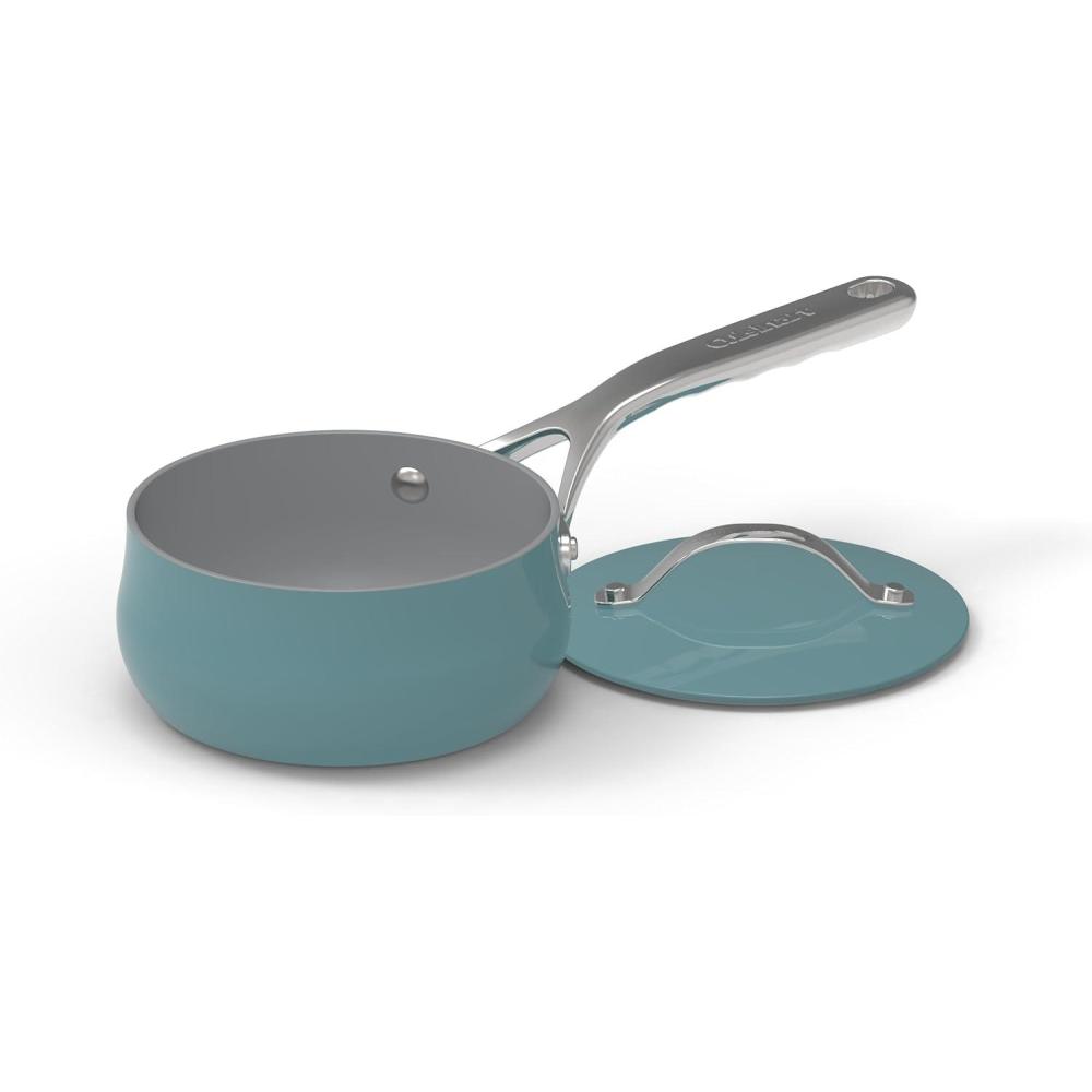 Cuisinart Culinary Collection Nonstick 1 Qt. Saucepan + Cover, Teal(Teal)
