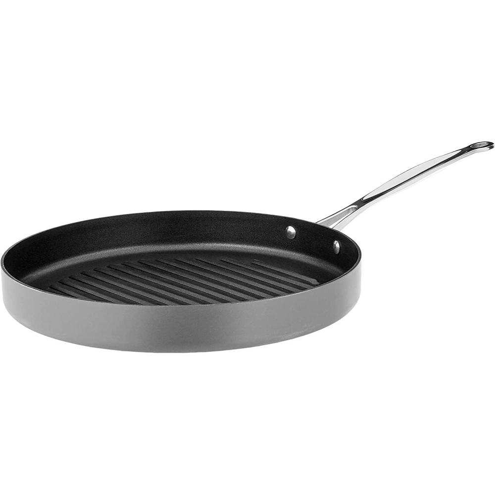 Cuisinart Chef’s Classic™ Nonstick Hard Anodized 12″ Round Grill Pan, 630C-30(Standard Coating)
