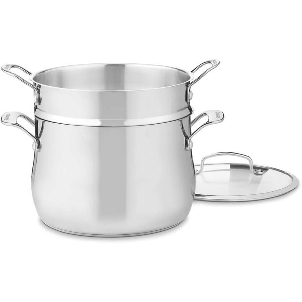 Cuisinart Contour Stainless 13-Piece Cookware Set,Silver(6 Quarts)