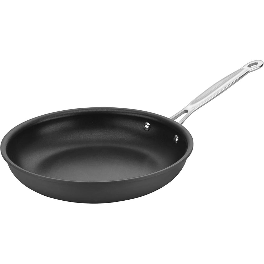Cuisinart Chef’s Classic™ Stainless Cookware 10″ Open Skillet(Black)