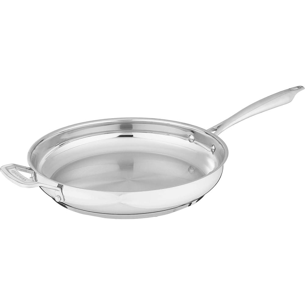 Cuisinart Professional Stainless Skillet with Helper, 12-Inch