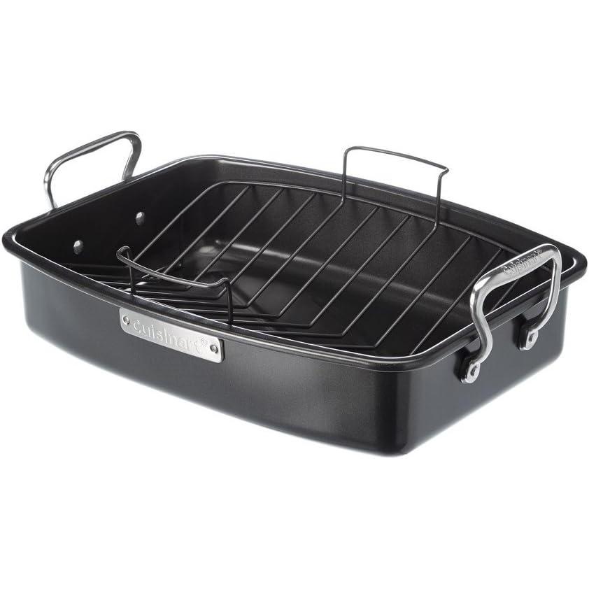 Cuisinart ASR-1713V Ovenware Classic Collection 17-by-13-Inch Roaster with Removable Rack(Silver)