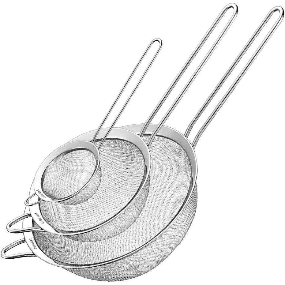Cuisinart Mesh Strainers, 3 Count (Pack of 1) Set, CTG-00-3MS Silver(Strainers)