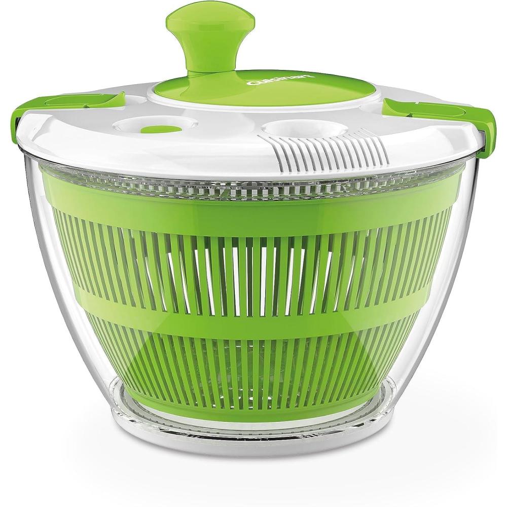 Cuisinart Salad Spinner- Wash, Spin & Dry Salad Greens, Fruits & Vegetables, 3qt, CTG-00-SSAS(5 Qt-New)