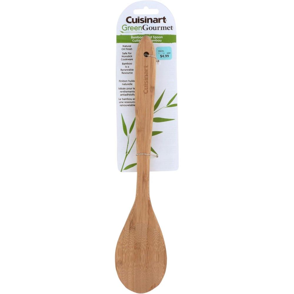 Cuisinart GreenGourmet Bamboo Basting Brush 15″ x 3″ x 0.5″(Solid Spoon)