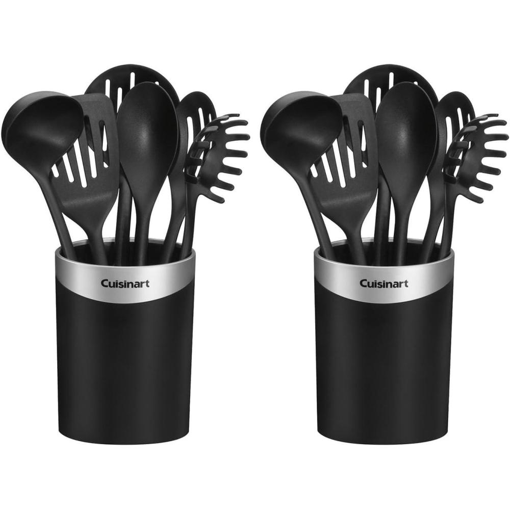 Cuisinart CTG-00-CCR7 Curve Crock with Tools, Set of 7 , Black(26.4 Quarts (Pack of 2))