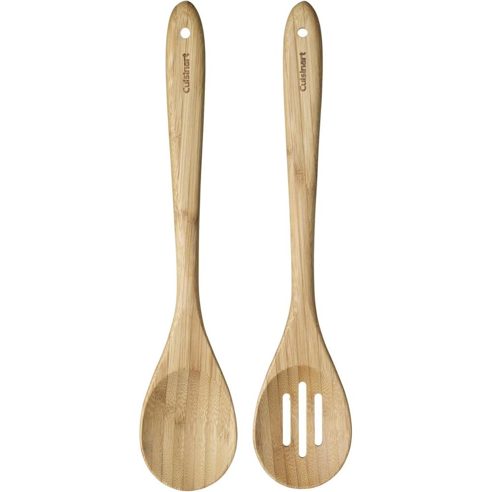 Cuisinart GreenGourmet Bamboo Basting Brush 15″ x 3″ x 0.5″(Solid and Slotted 2-Pack)