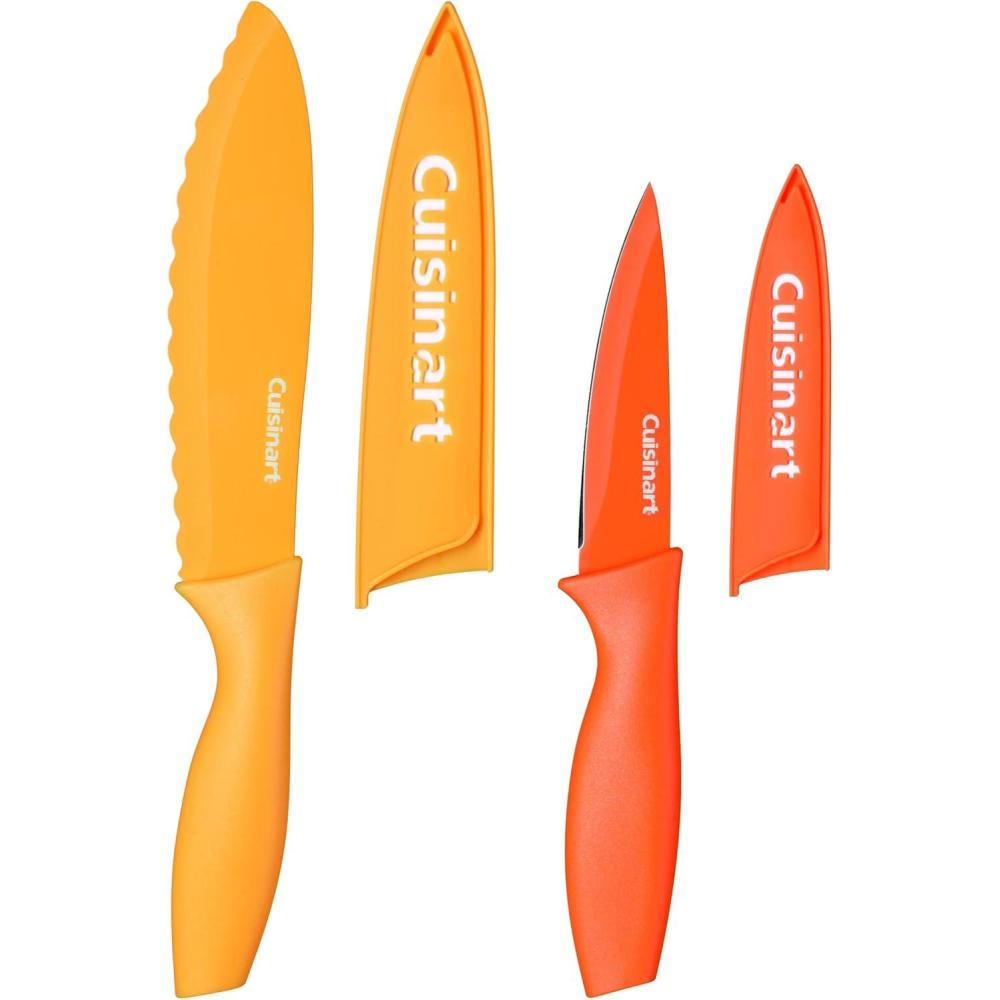 Cuisinart C55CNS-4PUT Advantage Color Collection 4-Piece Non-Stick Cutlery Set, Multicolor