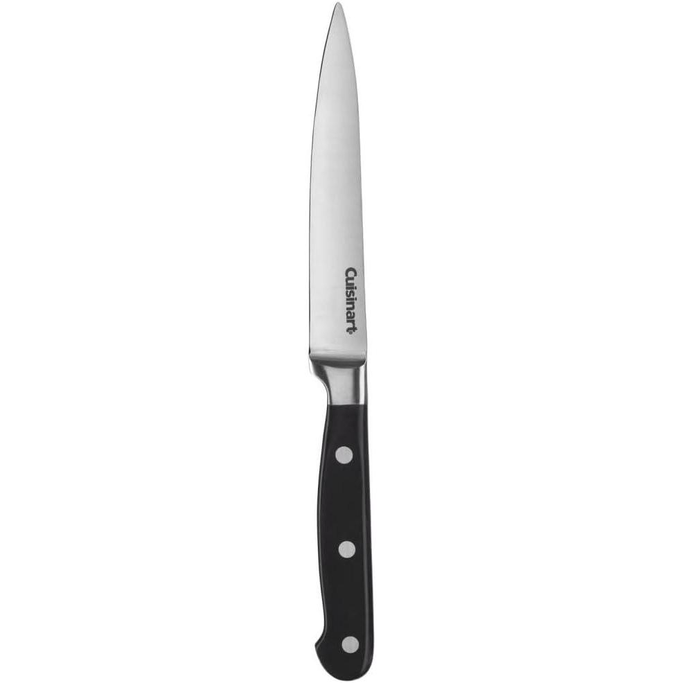 Cuisinart C77TR-5SUT Triple Rivet Collection 5″ Serrated Utility Knife, Black(5″)