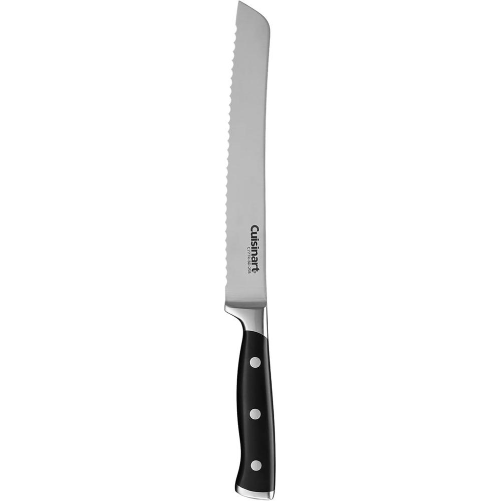 Cuisinart C77TR-9SHP Triple Rivet Collection Steel Knife Sharpener, 9-Inch, Black(8″ Bread Knife)