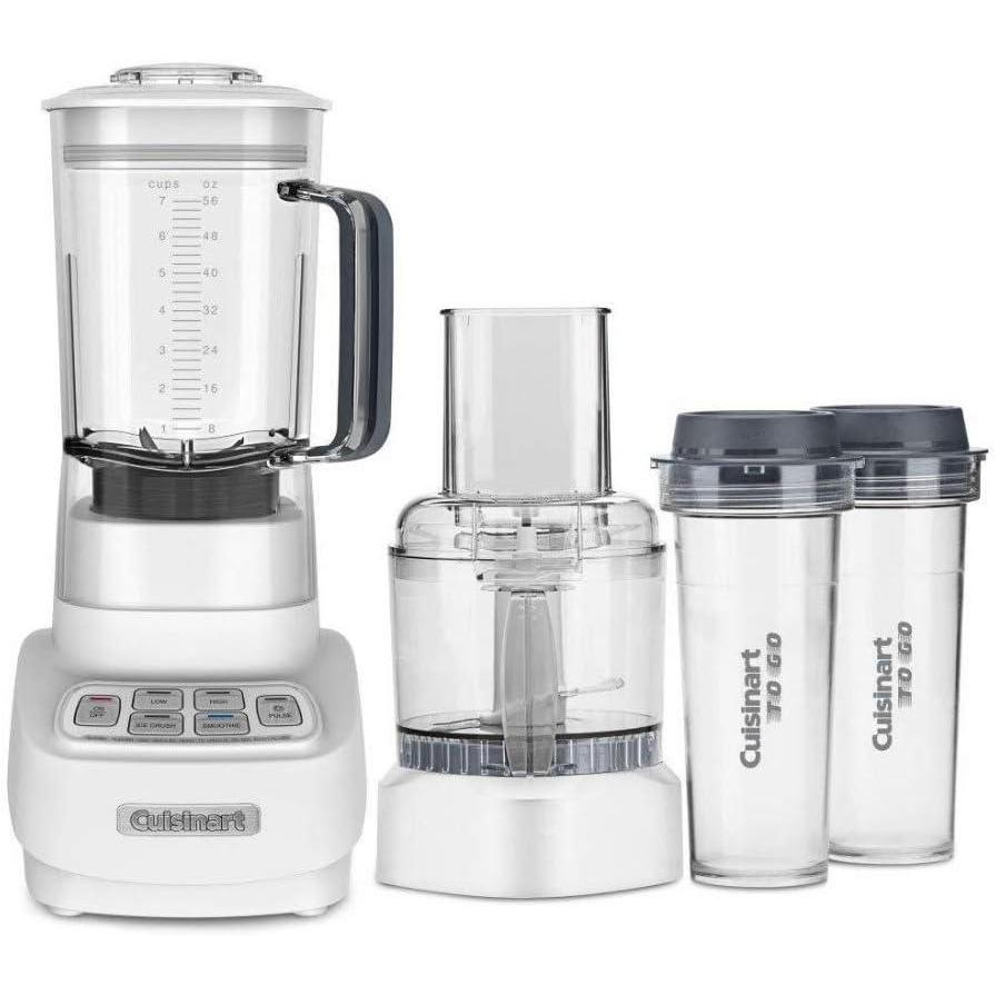 Cuisinart BFP-650 1 HP Blender/Food Processor, Silver, 3_cup(White)