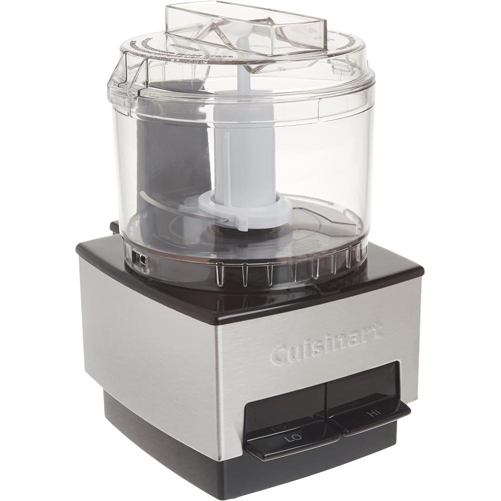 Cuisinart 7-Cup Pro Classic Food Processor, 600-Watt Motor, Vegetable Chopper & Blender for Mincing, Dicing, Shredding, Puree & Kneading Dough, DLC-10SYP1, White(Stainless Steel)