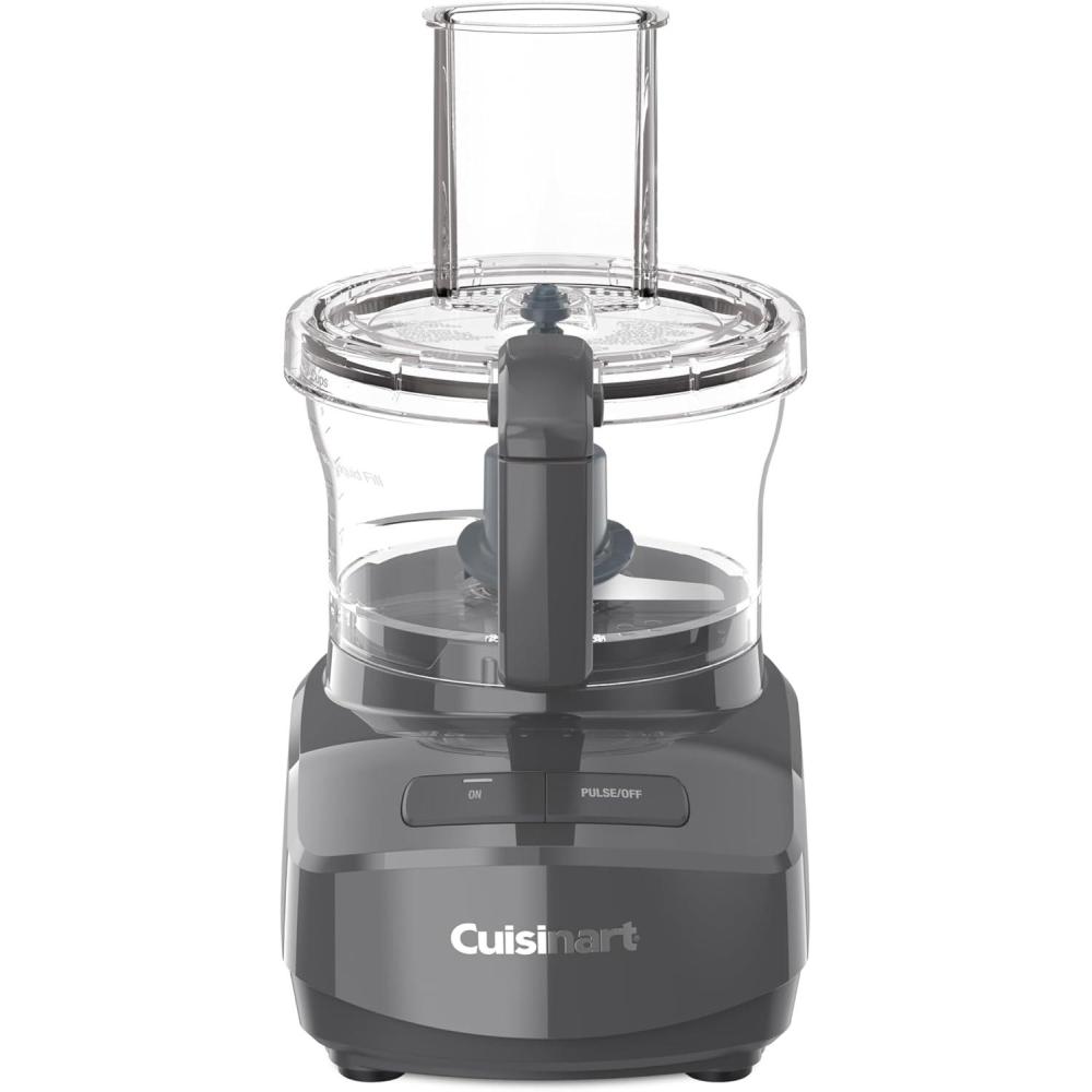 Cuisinart 7-Cup Sleek and Modern Design Food Processor with Two Easy Controls and Universal Blade for Chopping, Mixing, and Dough (Black)(Anchor Gray)