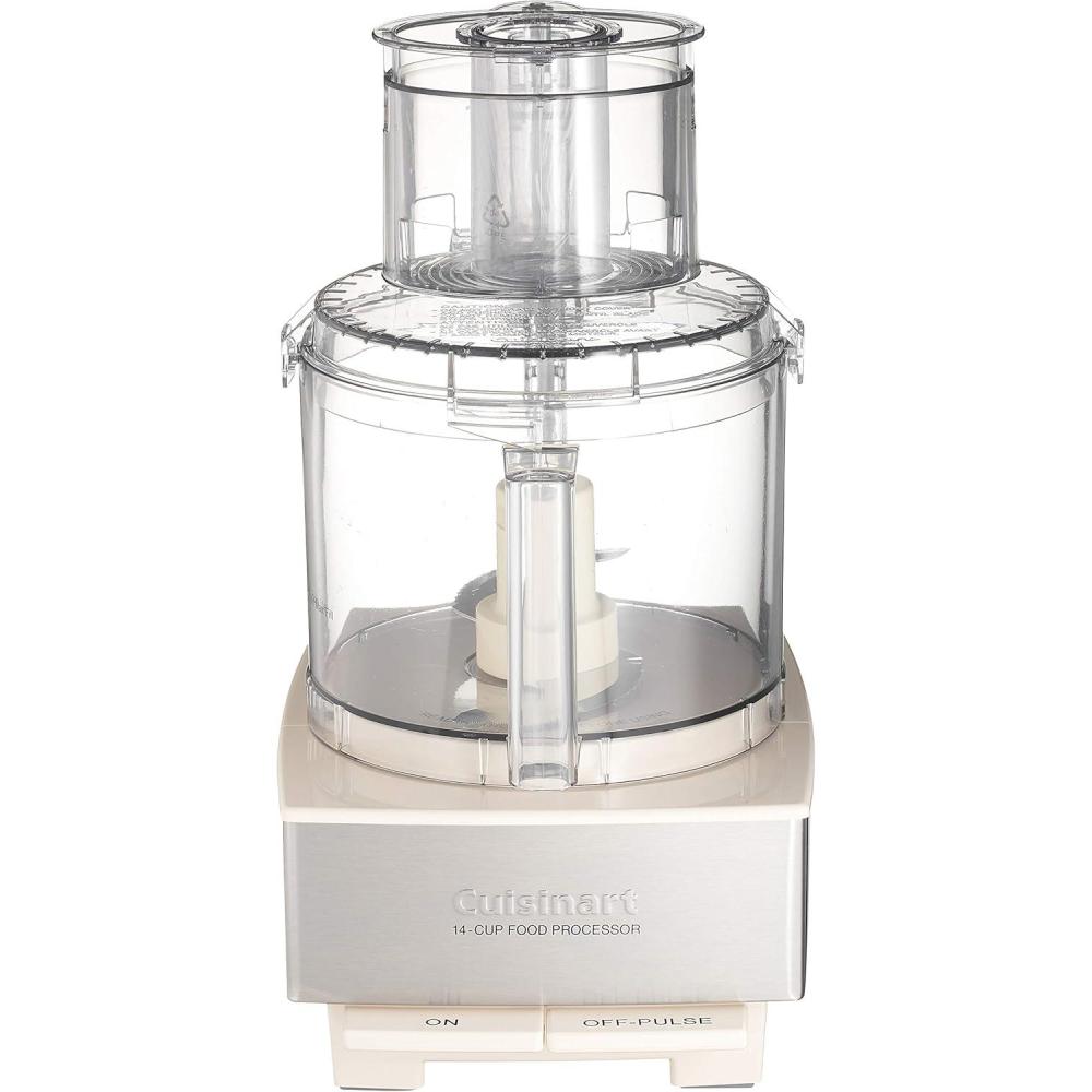 Cuisinart 7-Cup Pro Classic Food Processor, 600-Watt Motor, Vegetable Chopper & Blender for Mincing, Dicing, Shredding, Puree & Kneading Dough, DLC-10SYP1, White(Cream)