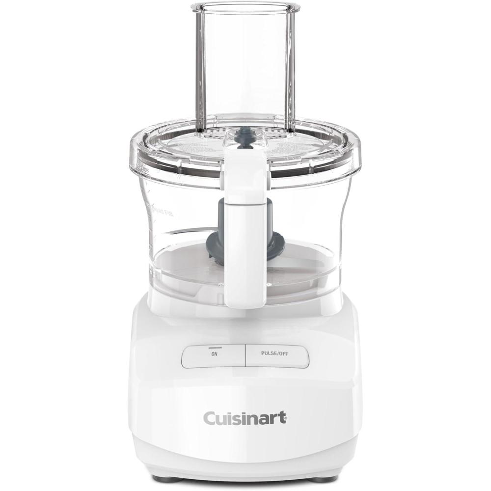 Cuisinart 7-Cup Sleek and Modern Design Food Processor with Two Easy Controls and Universal Blade for Chopping, Mixing, and Dough (Black)(White)
