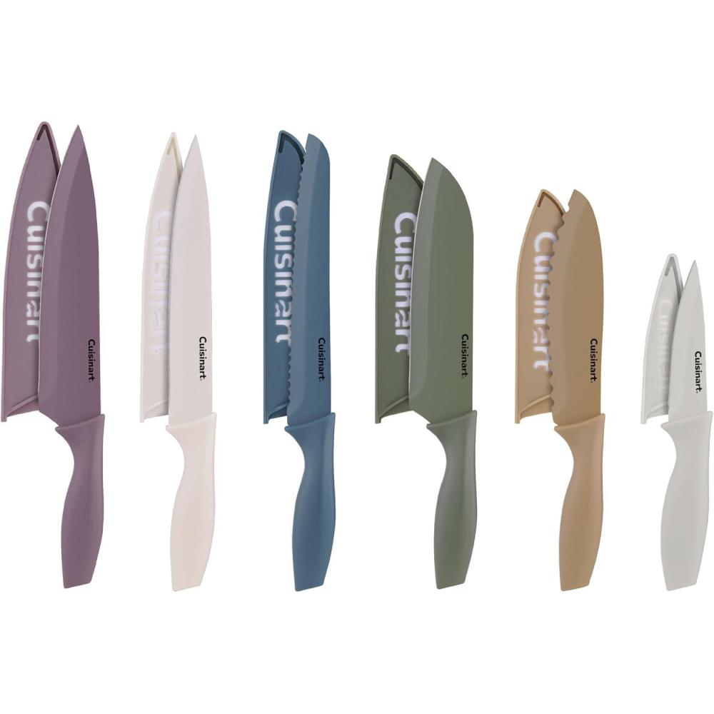 Cuisinart C55-01-12PCKS Collection 12-Piece Knife, Multicolor Advantage-Cutlery-Set, Multi-colored(Forest Berry)