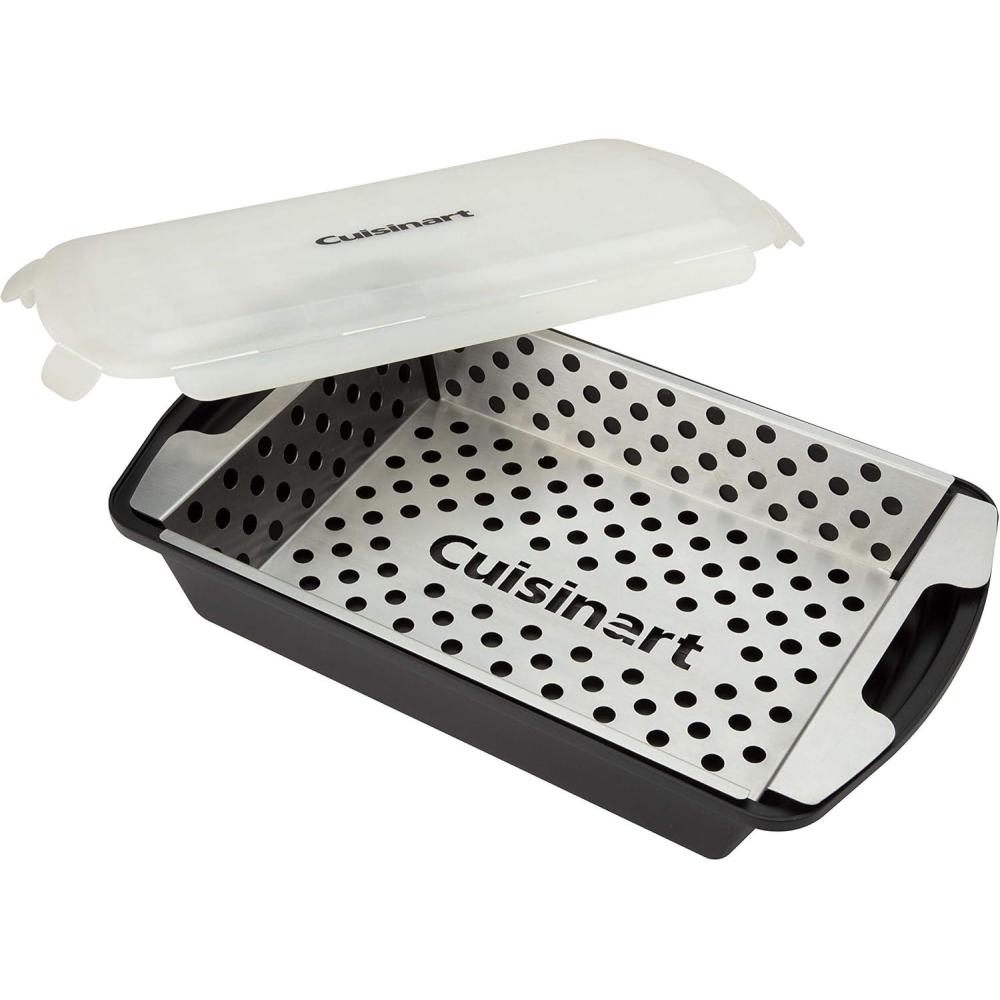 Cuisinart CMT-200 Marinade and Grilling Basket Set, Stainless Steel