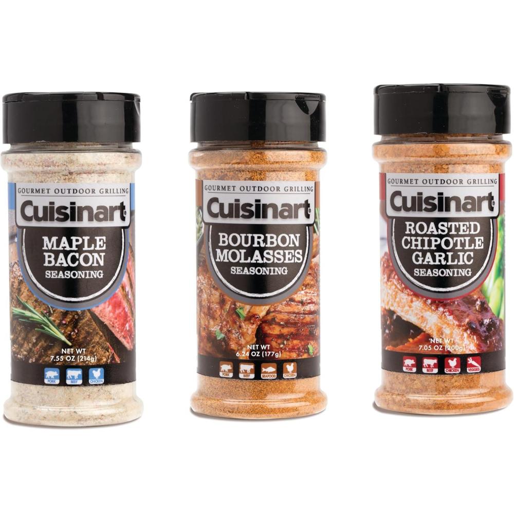 Cuisinart Nashville Hot Seasoning – Spicy, Peppery, Savory – CGSS-777(3 Flavor Variety Pack  20.1 oz)