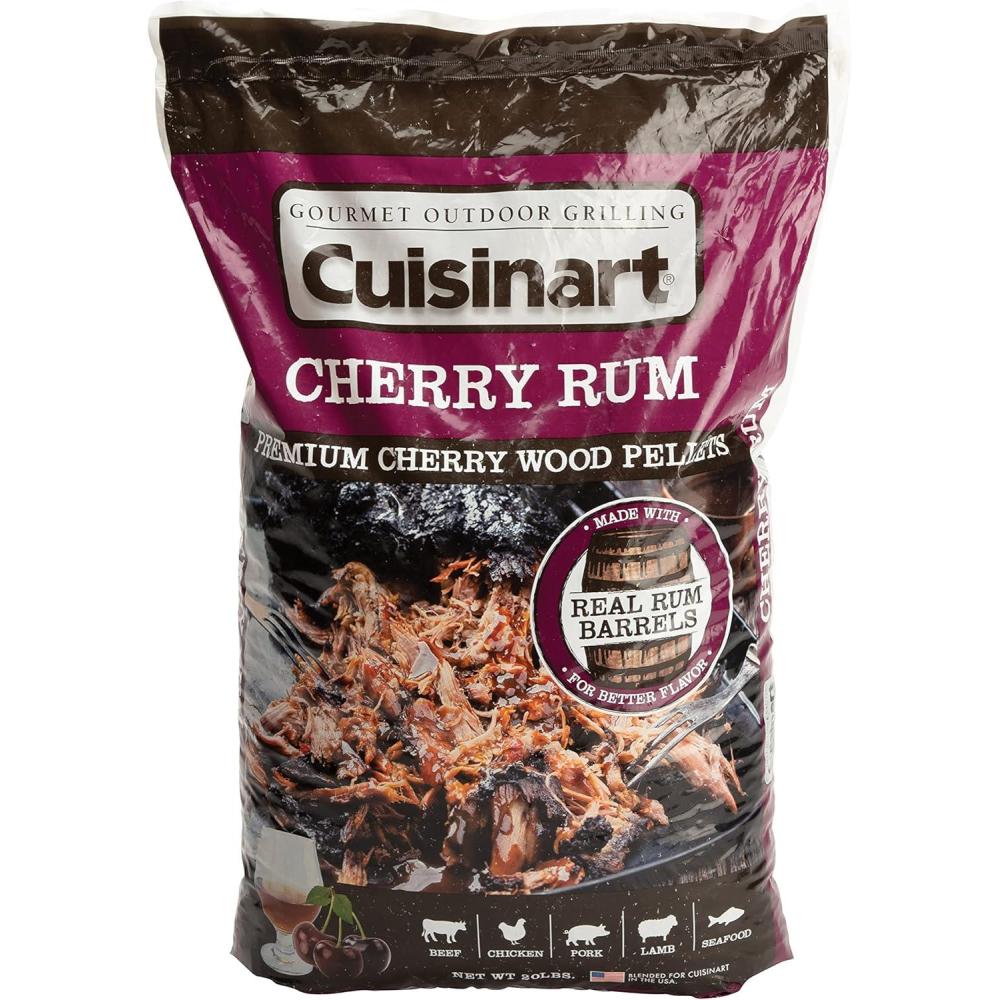 Cuisinart Premium Applewood Whiskey BBQ Smoking Pellets – 20 lb Bag(Premium Cherry Rum)