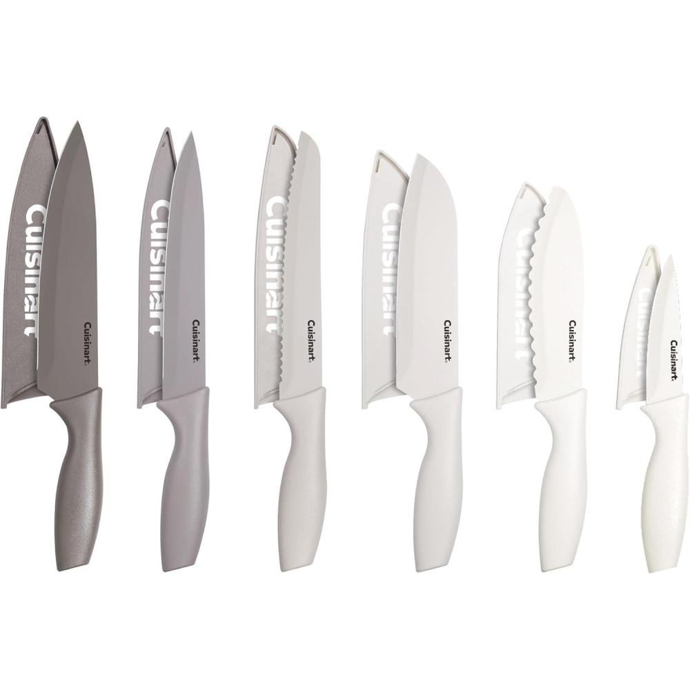 Cuisinart C55-01-12PCKS Collection 12-Piece Knife, Multicolor Advantage-Cutlery-Set, Multi-colored(Almond Mocha)