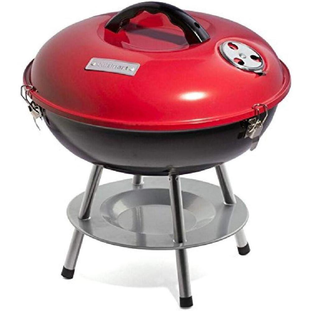 Cuisinart CCG-216 Portable Charcoal Grill, 16″, Black(Portable Charcoal Grill  14″ (Red))