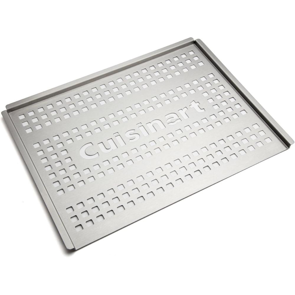 Cuisinart CNP-650 Non-Stick Rectangular Grill Topper(Stainless Steel Grill Topper  12 x 16″)