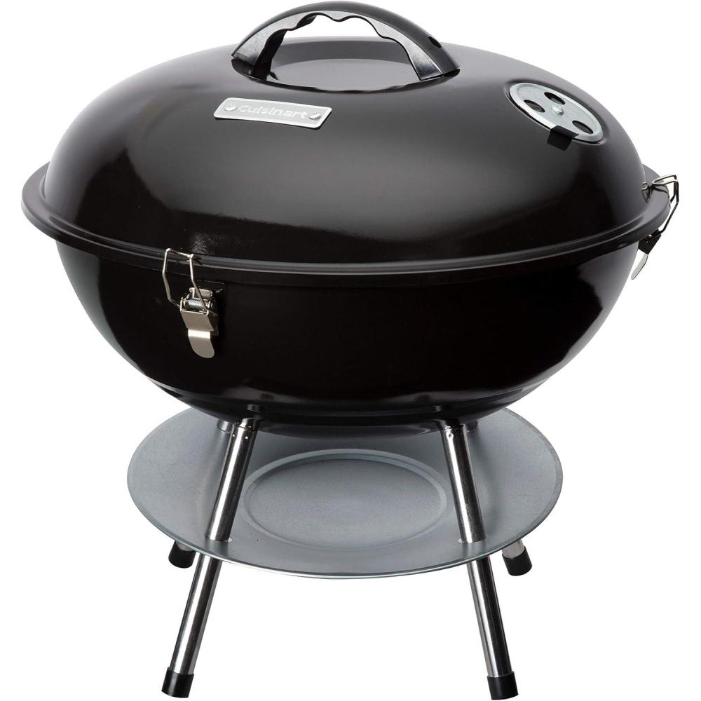 Cuisinart CCG-216 Portable Charcoal Grill, 16″, Black(Portable Charcoal Grill  16″ (Black))