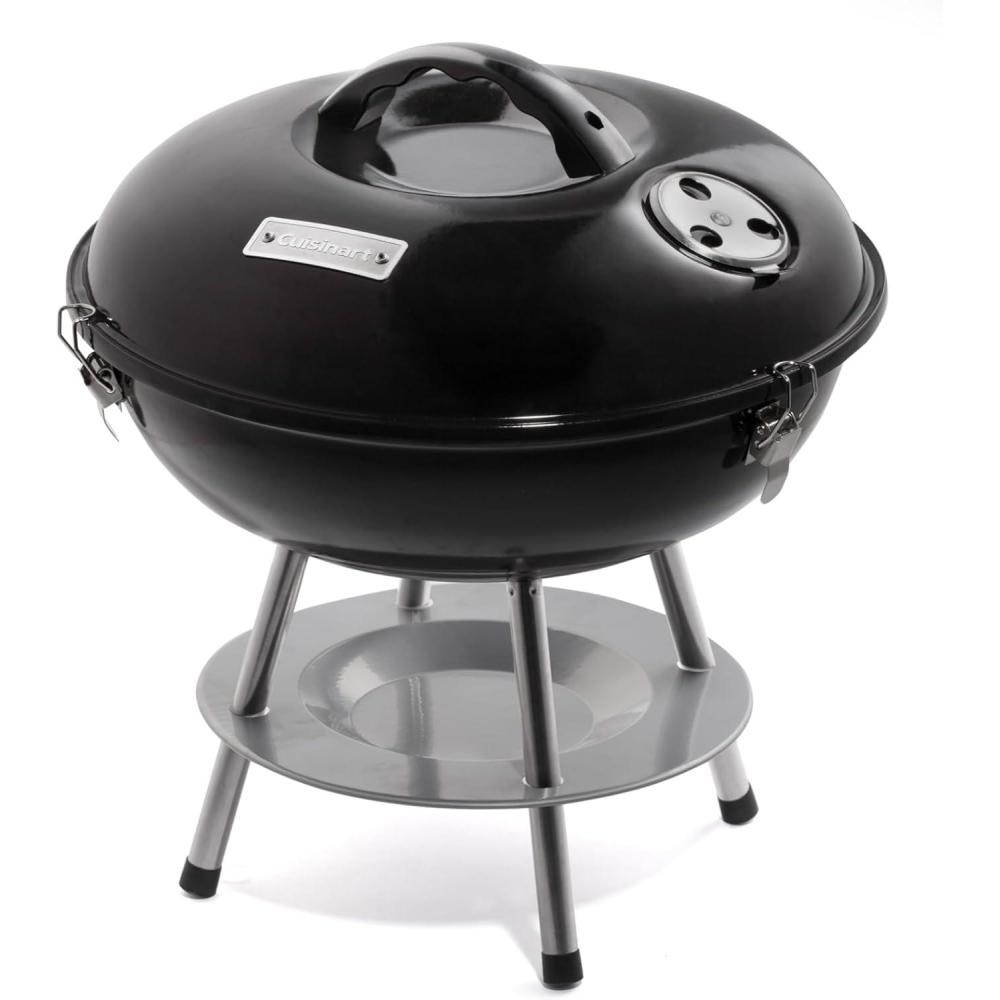 Cuisinart CCG-216 Portable Charcoal Grill, 16″, Black(Portable Charcoal Grill  14″ (Black))
