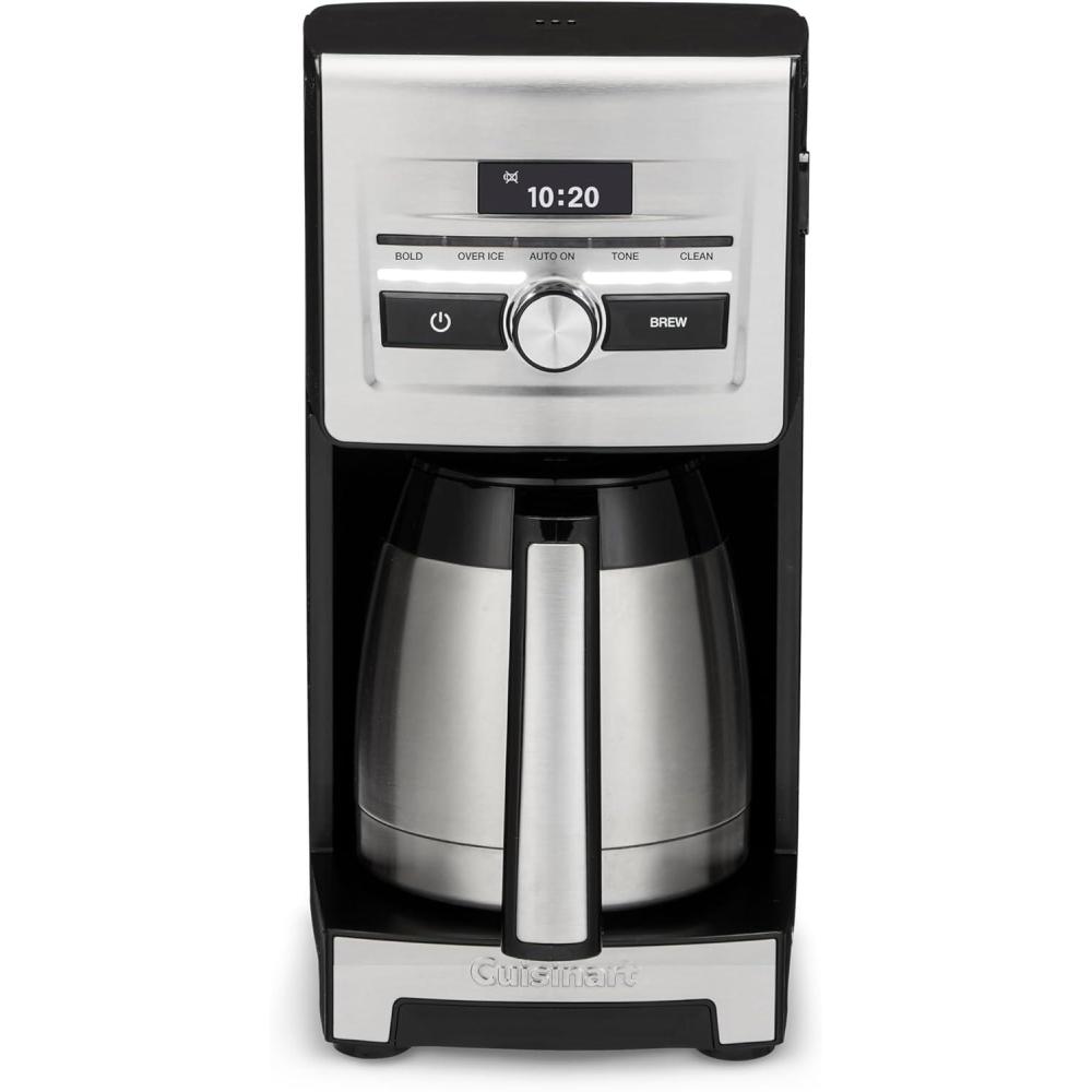 Cuisinart Personal Brew 10-Cup Thermal Coffee Maker, Fully Automatic Programmable Coffee Machine with Hot or Over Ice Options, Brew Strength Control, 52 Ounce Removable Water Reservoir, DCC-10