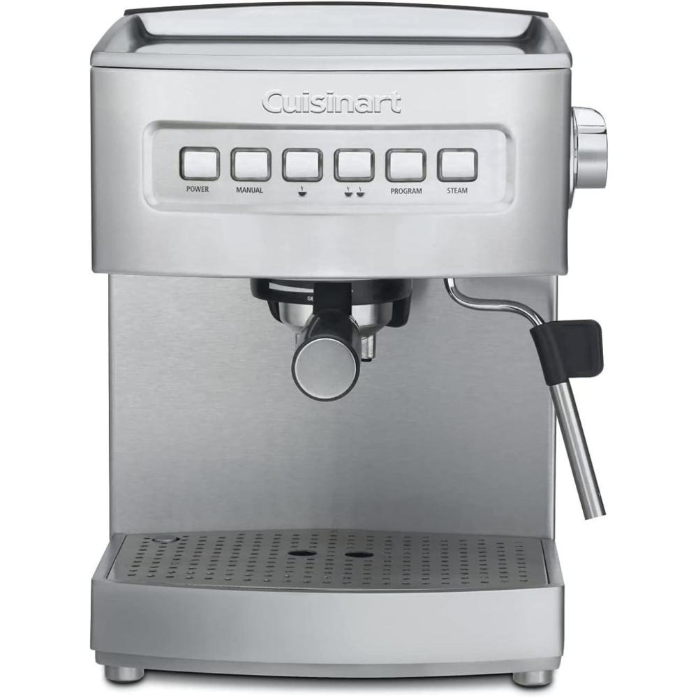 Cuisinart 1.66 Quart Stainless Steel Espresso Maker, Silver, EM-100NAS(Stainless Steel)