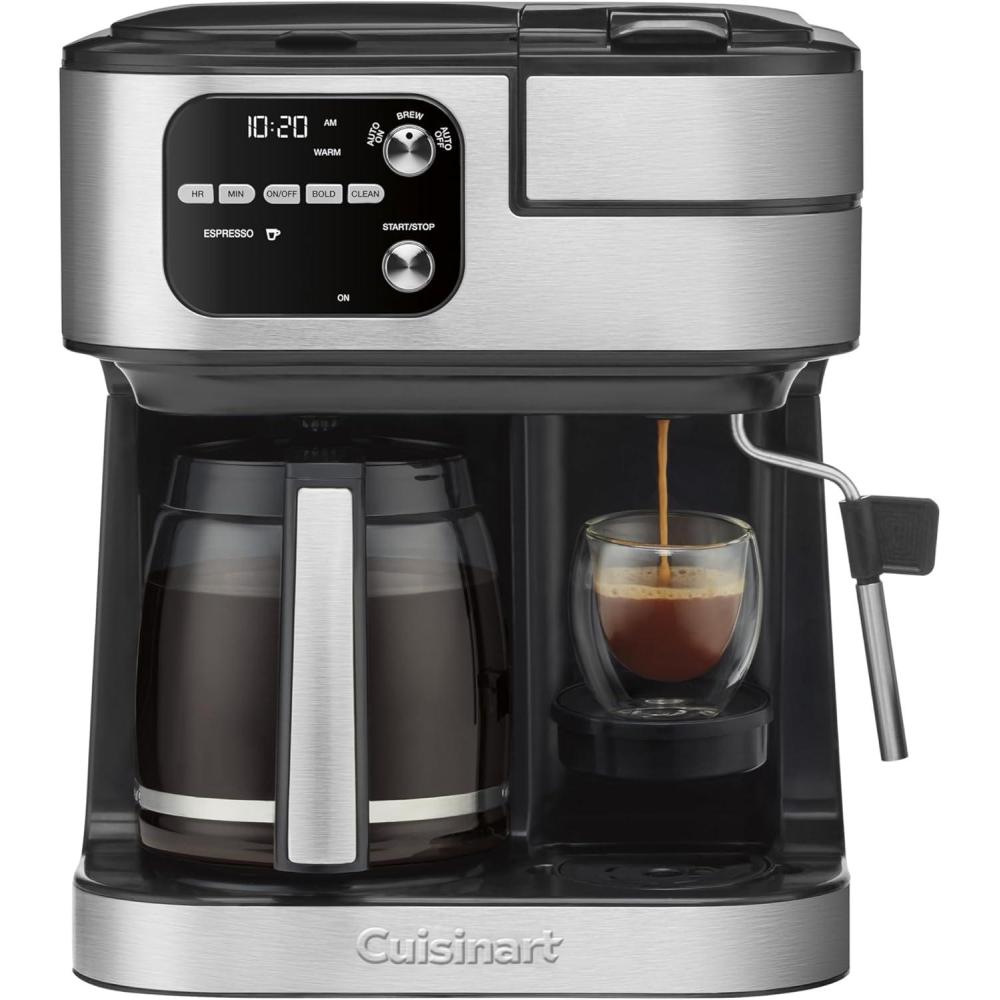 Cuisinart Coffee Center Barista Bar 4-in-1 Coffee Maker, Single-Serve Pods Compatible, Coffeemaker, Three Brewing Sizes, SS-4N1NAS, Black(Black)