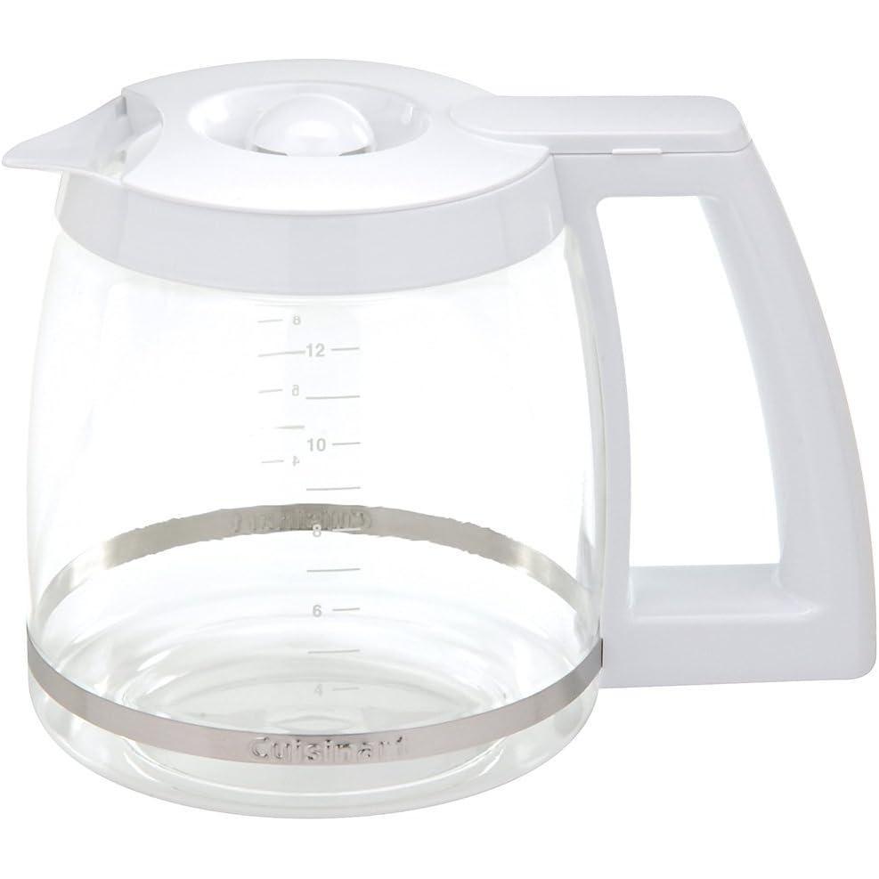 Cuisinart DGB-500WRC 12-Cup Replacement Coffee Carafe, White , 8.5 x 8.2 x 7.4 inches