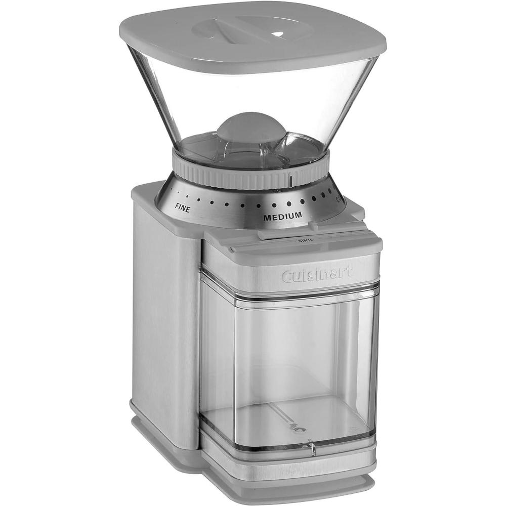 Cuisinart Coffee Grinder, Electric One-Touch Automatic Burr Coffee Grinder with 18-Position Grind Selector, Cup Size Selector for 4 – 18 Cups, DBM-8P1, Black Stainless(Cool Gray)